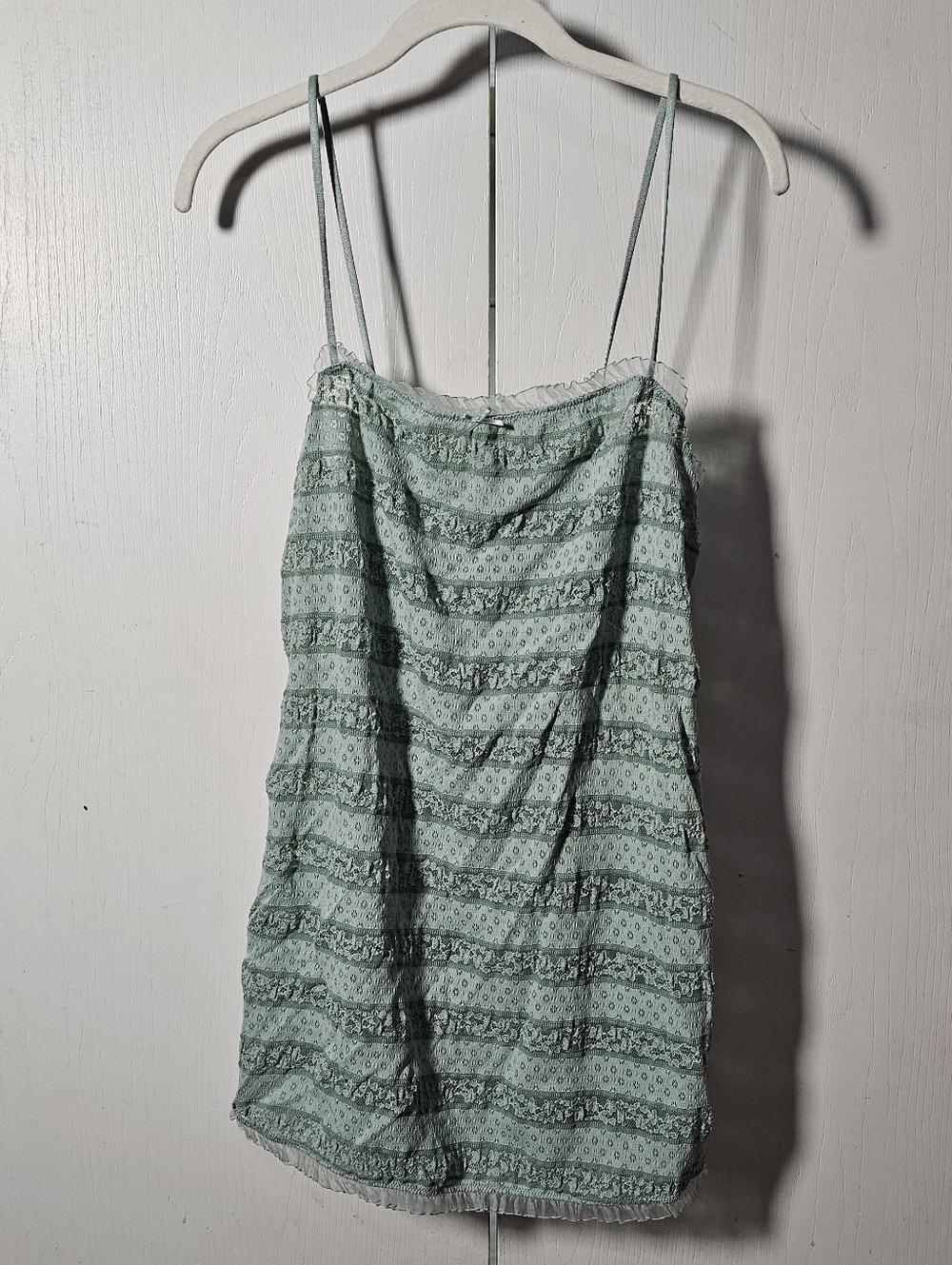 Wild Fable XXL Mint Green Lace Spaghetti Strap Mini Dress